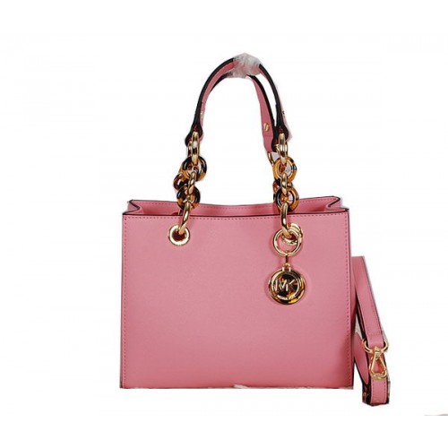 Borsa da viaggio Michael Kors Jet Set in pelle Saffiano MK0917 rosa