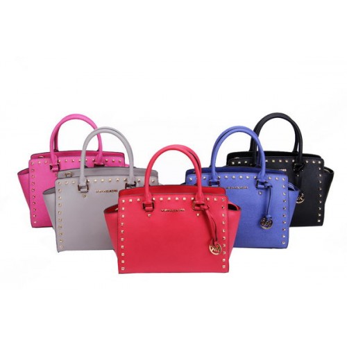 Michael Kors MK1867 Selma Borsa a cartella con cerniera superiore