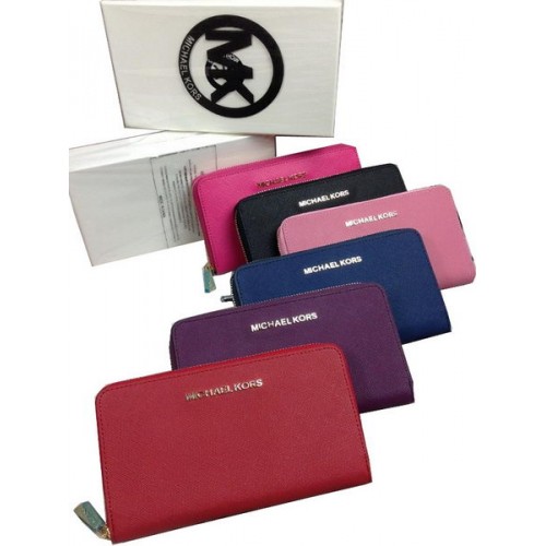 Michael Kors MK3011 Portafoglio Zippy in pelle Saffiano