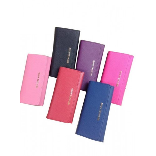 Michael Kors MK3012 Portafoglio con patta in pelle Saffiano