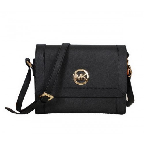 Michael Kors Borsa Messenger in Pelle Saffiano MK8702 Nera