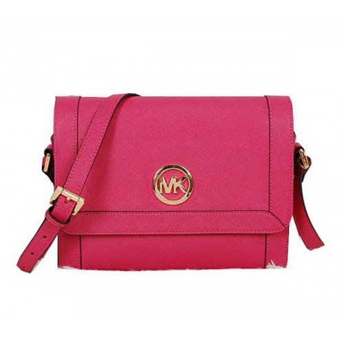 Borsa Messenger Michael Kors in pelle Saffiano MK8702 Pesca