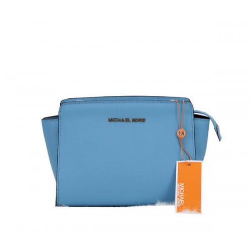 Borsa a tracolla Mini Selma di Michael Kors MK1869 blu cielo