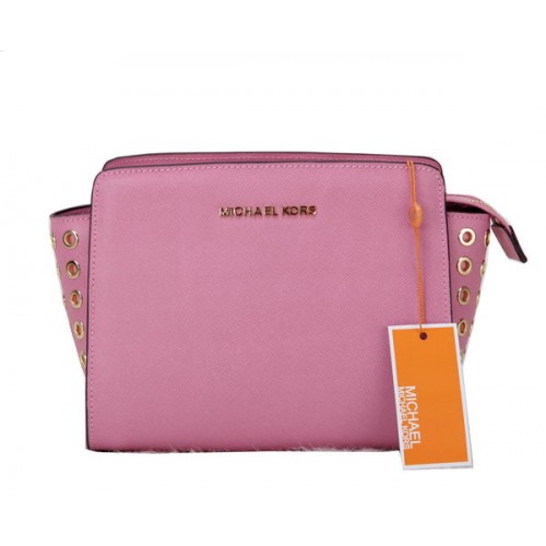 Borsa Messenger Mini Selma Michael Kors Pelle Originale MK1889 Rosa