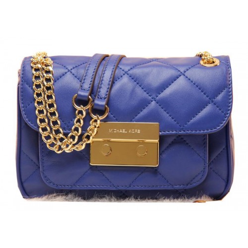 Pochette in pelle originale Michael Kors MK0819 blu