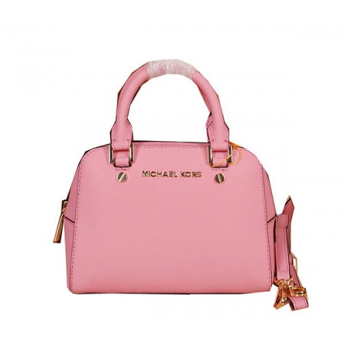 Borsa con manico superiore in pelle Saffiano originale Michael Kors MK2603 rosa