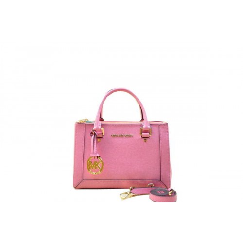 Borsa Tote Michael Kors Selma Originale In Pelle Saffiano MK1993 Rosa