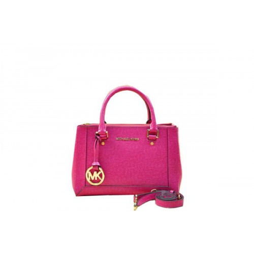 Borsa Tote Michael Kors Selma Originale In Pelle Saffiano MK1993 Rosa