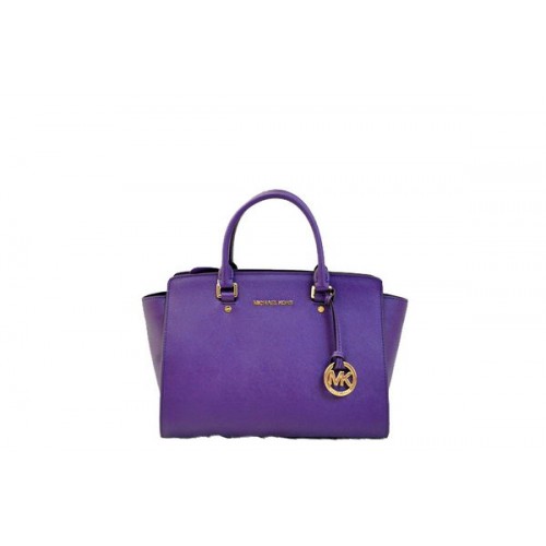 Michael Kors Selma Top-Zip Borsa 1900 Viola