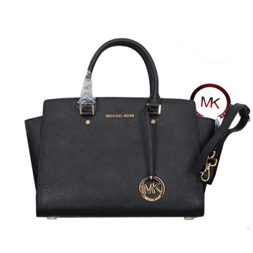 Michael Kors Selma Borsa a cartella con cerniera superiore 8700 nera