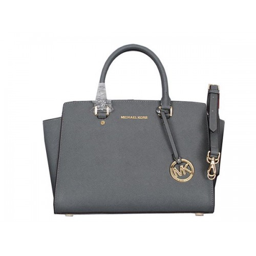 Michael Kors Selma Top-Zip Borsa a cartella 8700 Grigio