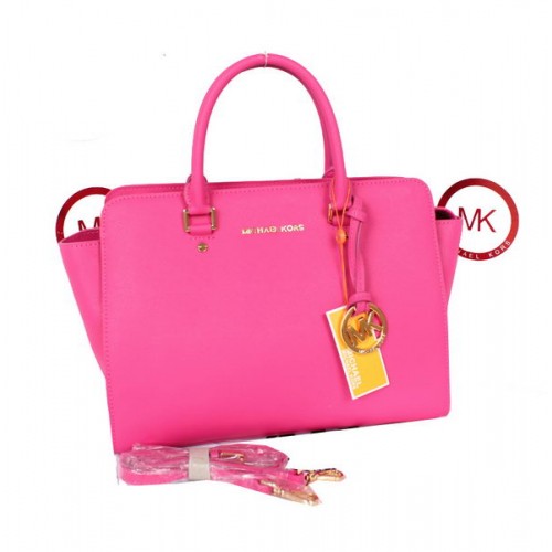 Michael Kors Selma Borsa a cartella con cerniera superiore MK115 Rosa