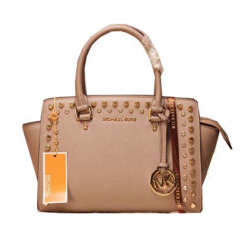 Michael Kors Selma Borsa a cartella con cerniera superiore MK1887 Grigio