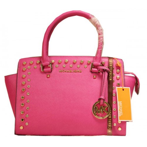 Michael Kors Selma Borsa a cartella con cerniera superiore MK1887 Rosa