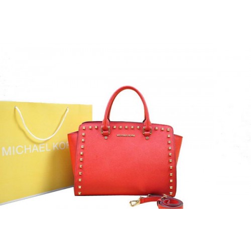 Michael Kors Selma Borsa a cartella con cerniera superiore MK1990 Rossa