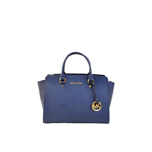 Michael Kors Selma Borsa a cartella con cerniera superiore MK1990 RoyalBlue