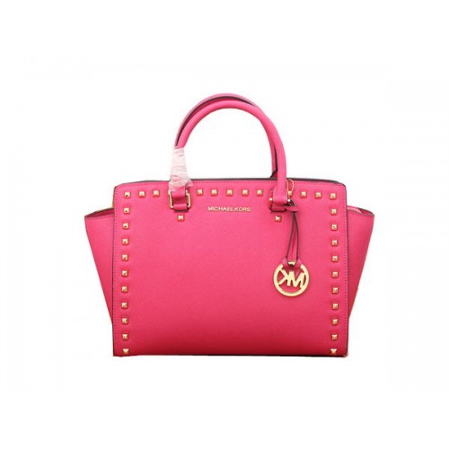 Michael Kors Selma Borsa a cartella con cerniera superiore MK8002 Rosa