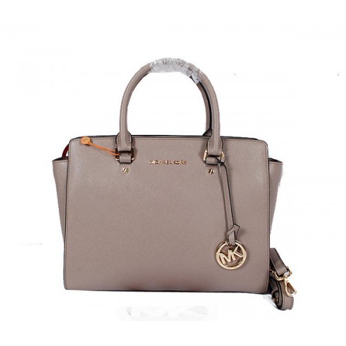 Michael Kors Selma Borsa a cartella con cerniera superiore MK8700 Grigio