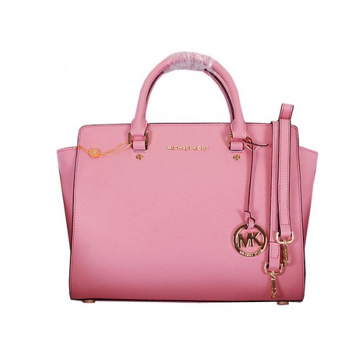 Michael Kors Selma Borsa a cartella con cerniera superiore MK8700 Rosa
