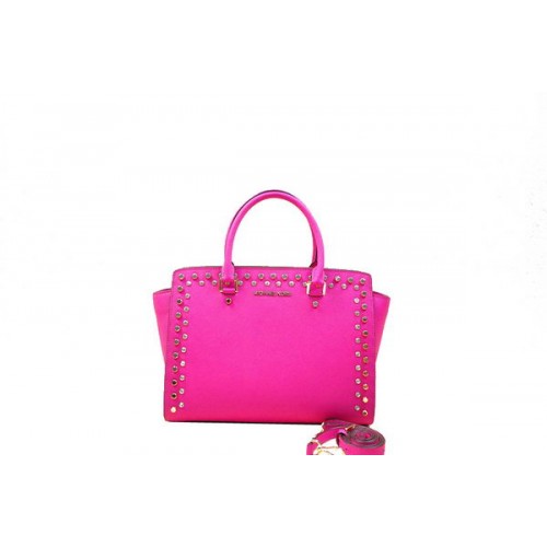 Michael Kors Selma Borsa a cartella con cerniera superiore MK8700 Rosa