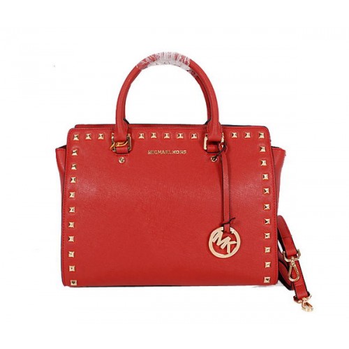 Michael Kors Selma Top-Zip Borsa a cartella MK8710 Rosso