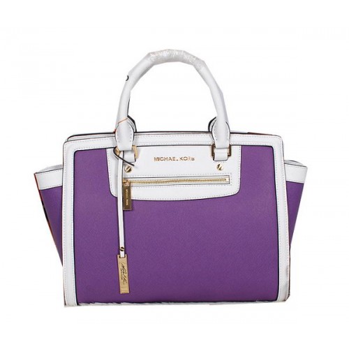 Michael Kors Sophie Borsa a Spalla Pelle Originale MK9025 Viola