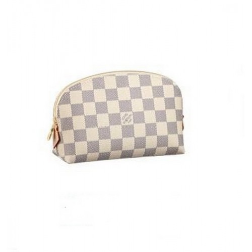 Custodia cosmetica in tela Louis Vuitton Damier Azur N60024