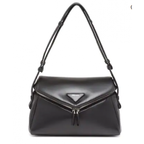 Borsa Prada Signaux in nappa imbottita 1BC165 nera