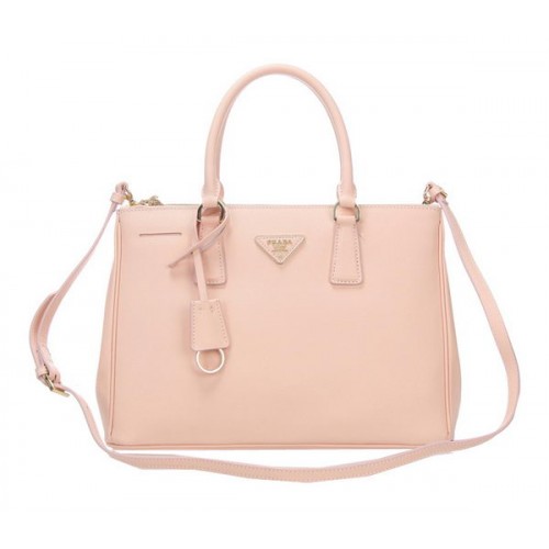 Prada BN2274 Borsa tote in pelle di vitello Saffiano rosa chiaro