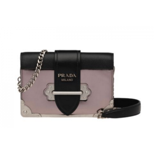 Borsa Prada Cahier in pelle di vitello 1BH018 rosa