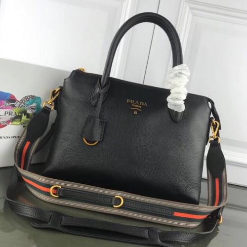 Prada Borsa in Pelle di Vitello Pelle Originale 1BA188 Nera