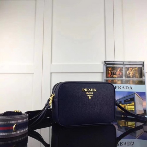 Prada Borsa a tracolla in pelle di vitello 1BH082-2B Royal Blue