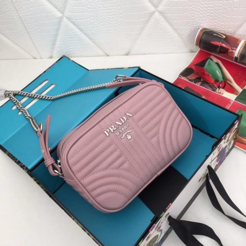 Prada Borsa in pelle di vitello 183 rosa