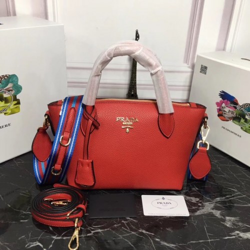 Prada Borsa in pelle di vitello 1BA111 rossa