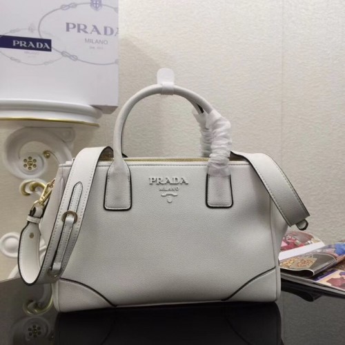 Borsa Prada in pelle di vitello 1BA2019 bianca