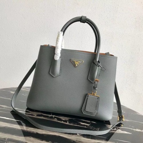 Prada Borsa in pelle di cervo 1BG008 grigia