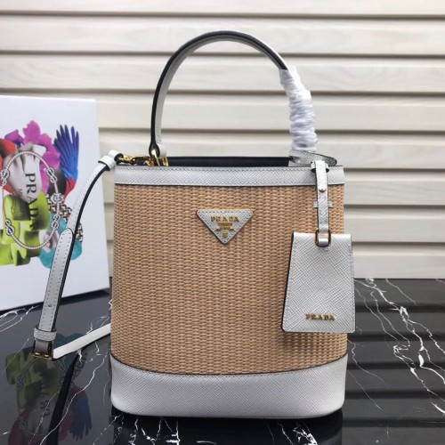Borsa Prada Double Medium 1BA210 Bianca
