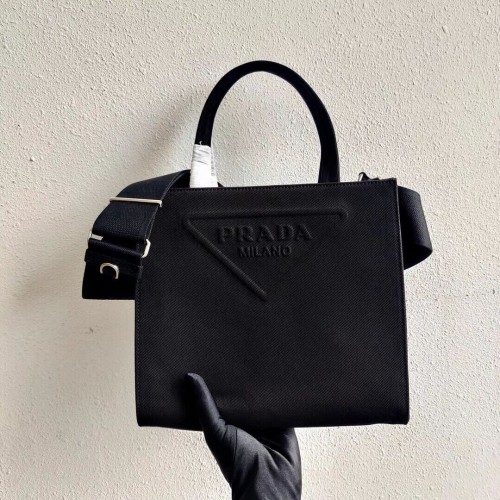 Borsa tote Prada Drill 1BG382 nera