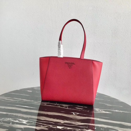 Borsa Prada Embleme in pelle Saffiano 1BG288 rossa