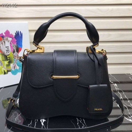 Borsa Prada Embleme in pelle Saffiano 1BN005 nera