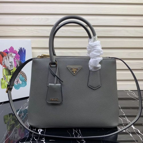 Borsa Prada Galleria in Pelle Saffiano 1BA232 Grigia