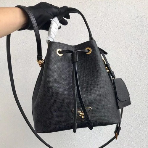 Borsa Prada Galleria in Pelle Saffiano 1BE032 Nera