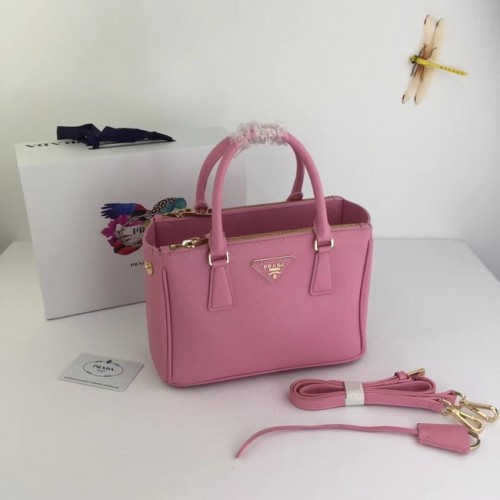 Borsa Prada Galleria Piccola in Pelle Saffiano BN2316 rosa