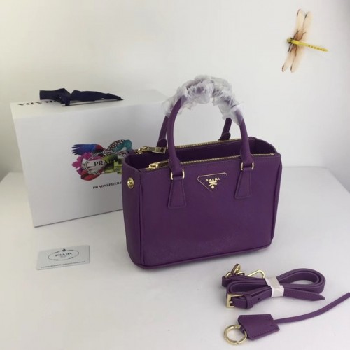 Borsa Prada Galleria Piccola in Pelle Saffiano BN2316 viola