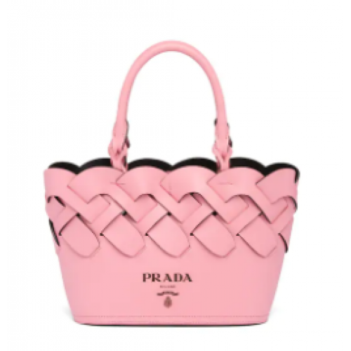 Borsa Prada in pelle Tress 1BG318 rosa