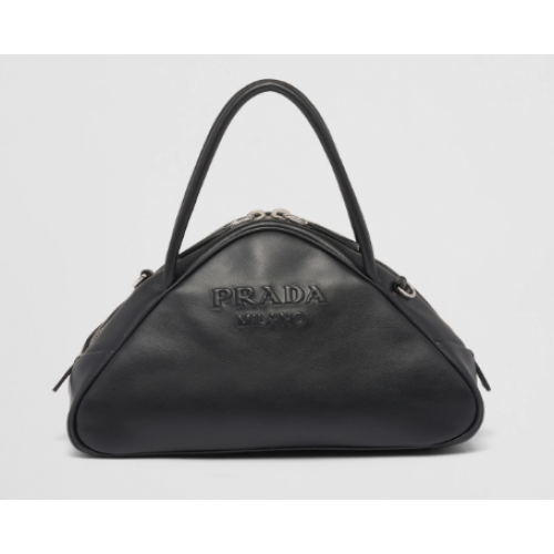 Prada Borsa a triangolo in pelle 1BB082 nera