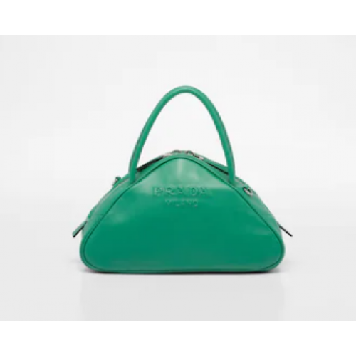 Prada Borsa a triangolo in pelle 1BB082 verde