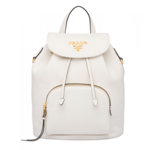 Prada Zaino in pelle 1BZ035 bianco