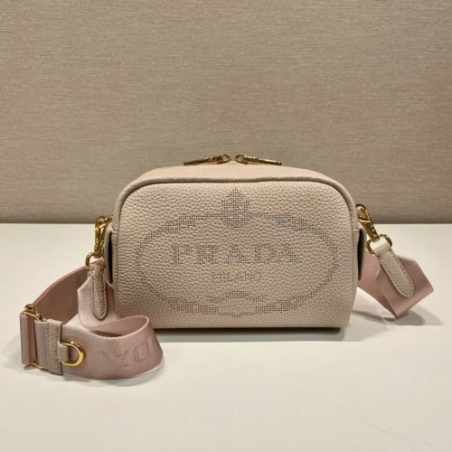 Prada Borsa in pelle con tracolla 1DH781 rosa chiaro
