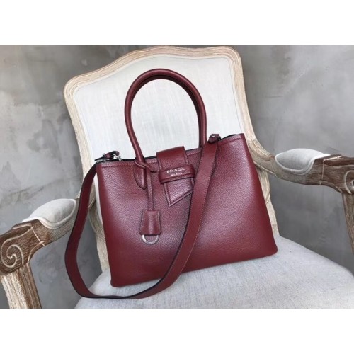Prada Borsa a mano in Pelle 1BG148 Bordeaux
